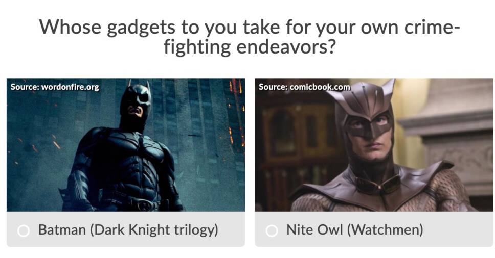 Batman vs Nite Owl