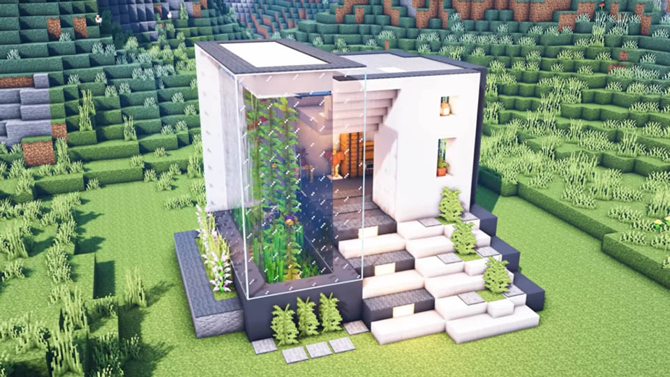 Aquarium House in Minecraft