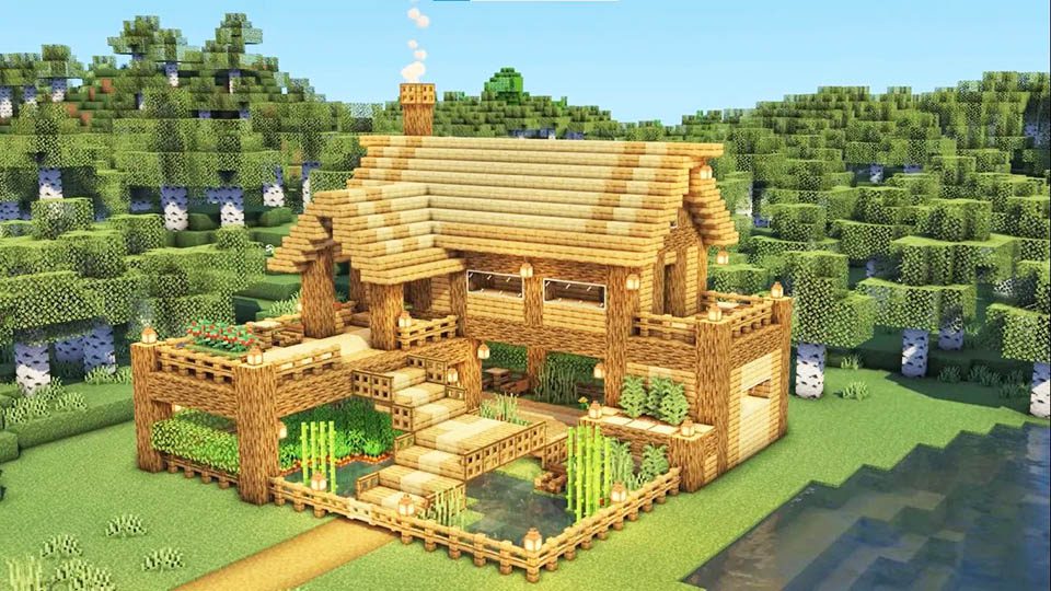 Survival Farm House in Minecraft