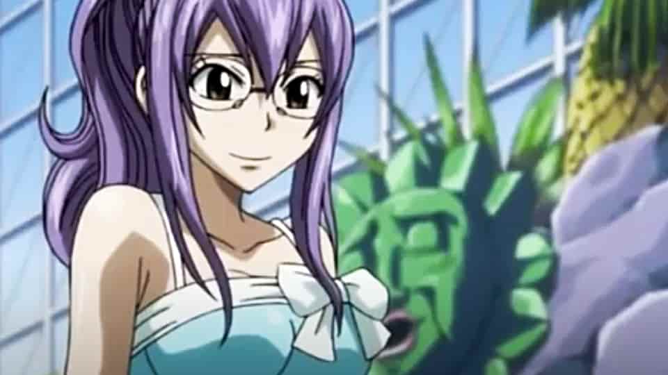 purple hair anime girl