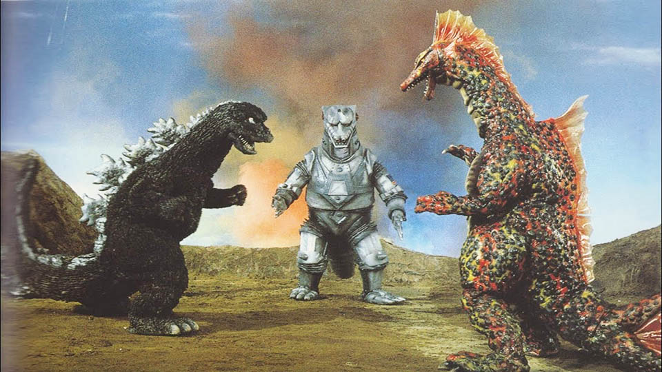 Titanosaurus fighting Godzilla