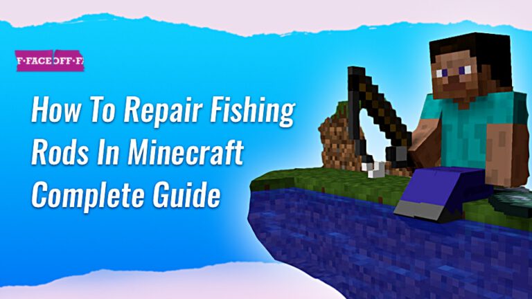 how to repair fishing rod minecraft