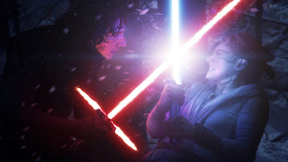 kylo ren vs. rey in the force awakens best star wars lightsaber duels 