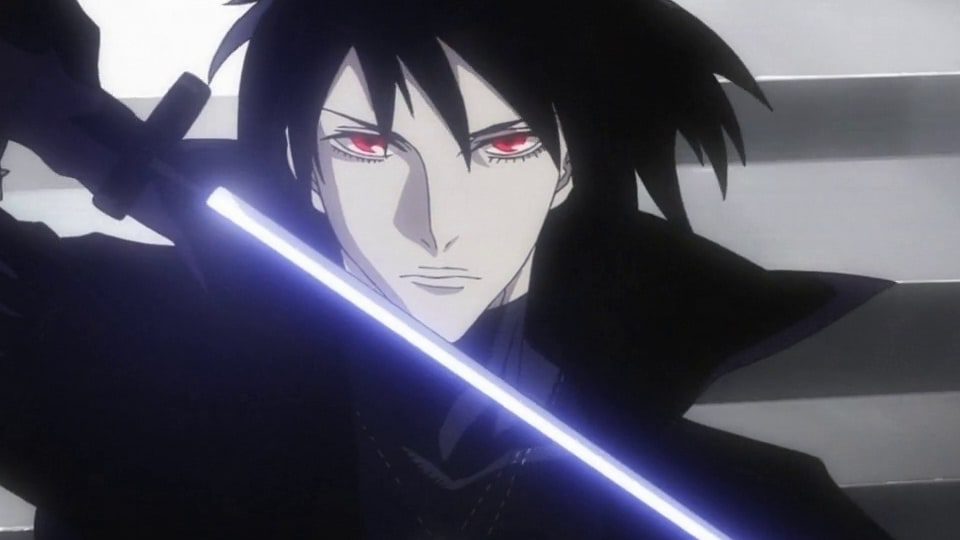 Shiki a strong male lead from anime Togainu No Chi