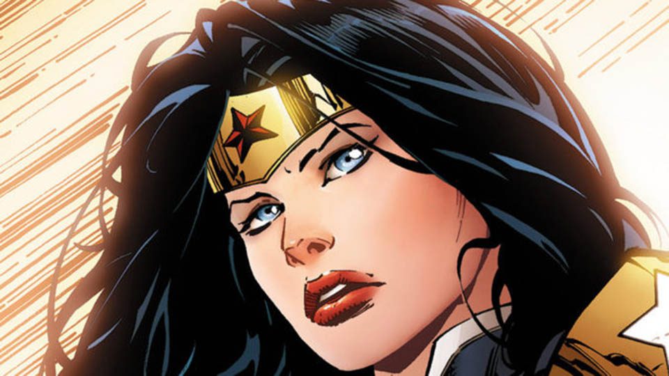 wonder woman character with black hair