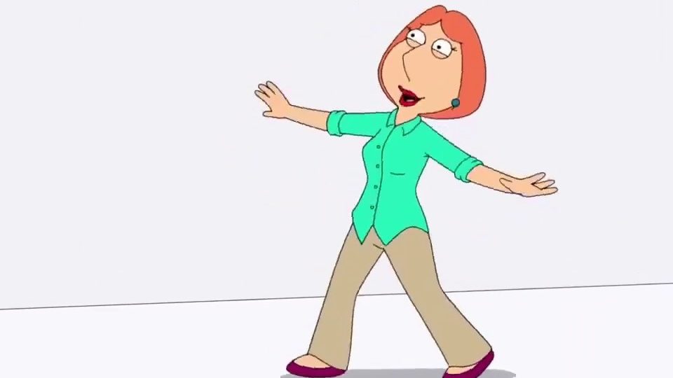 lois griffin cartoon character with short hair