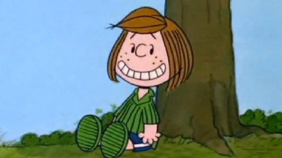 peppermint patty cartoon character with short hair