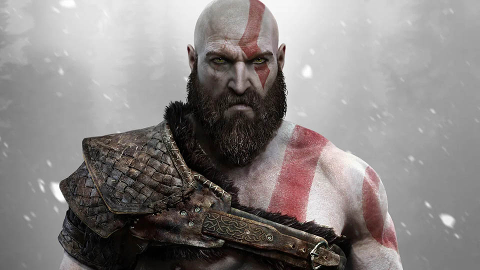 kratos bald character