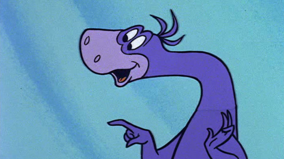 Purple Characters Dino from the Flintstones 
