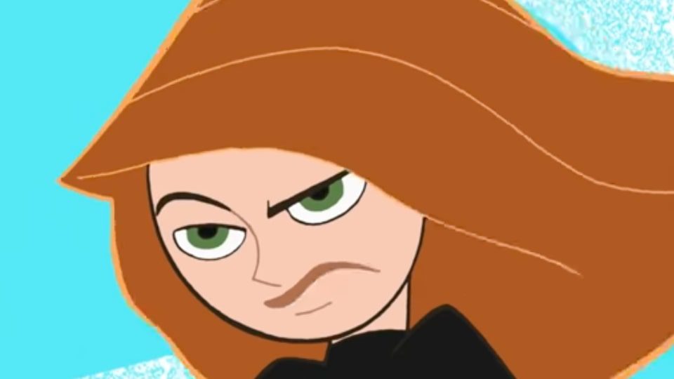 kim possible cartoon characters with long hair