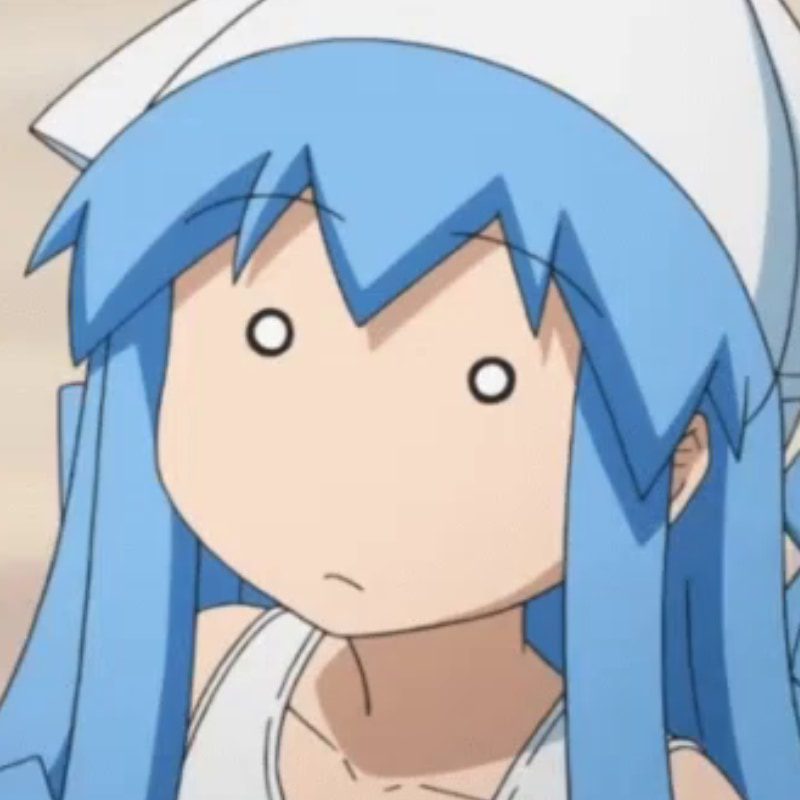 squid girl confused anime face