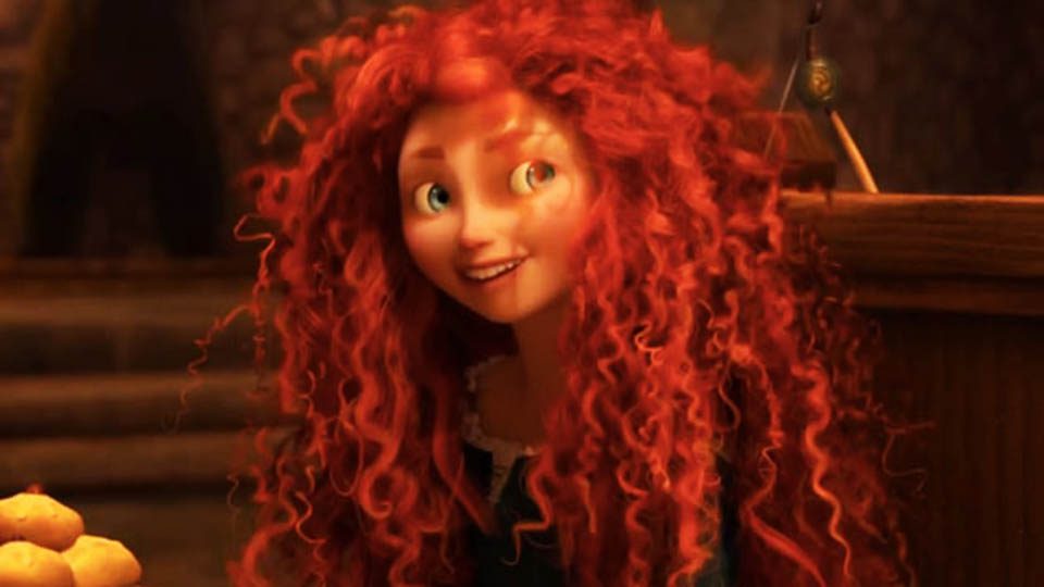 characters with curly hair merida