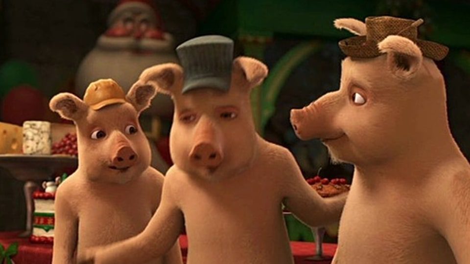 three little pigs cartoon pigs