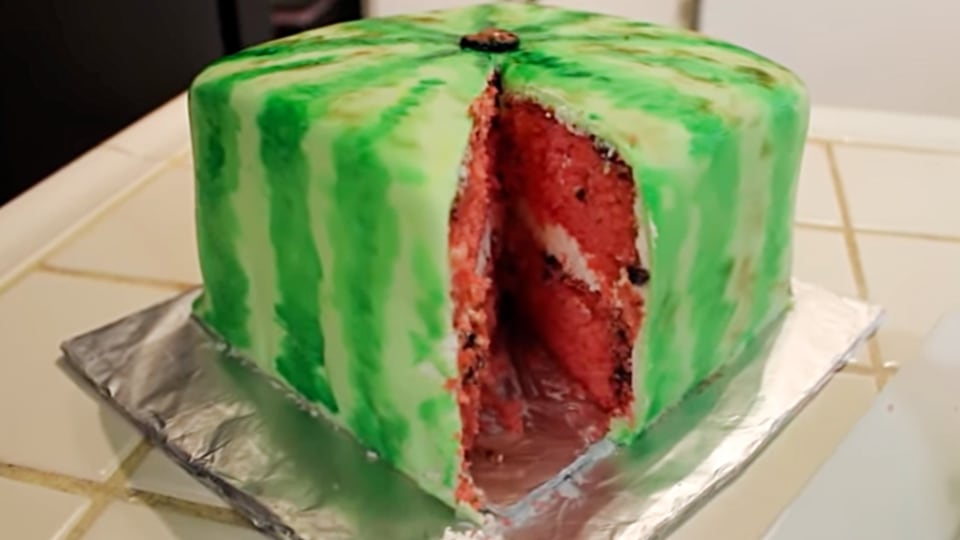 minecraft cake ideas watermelon
