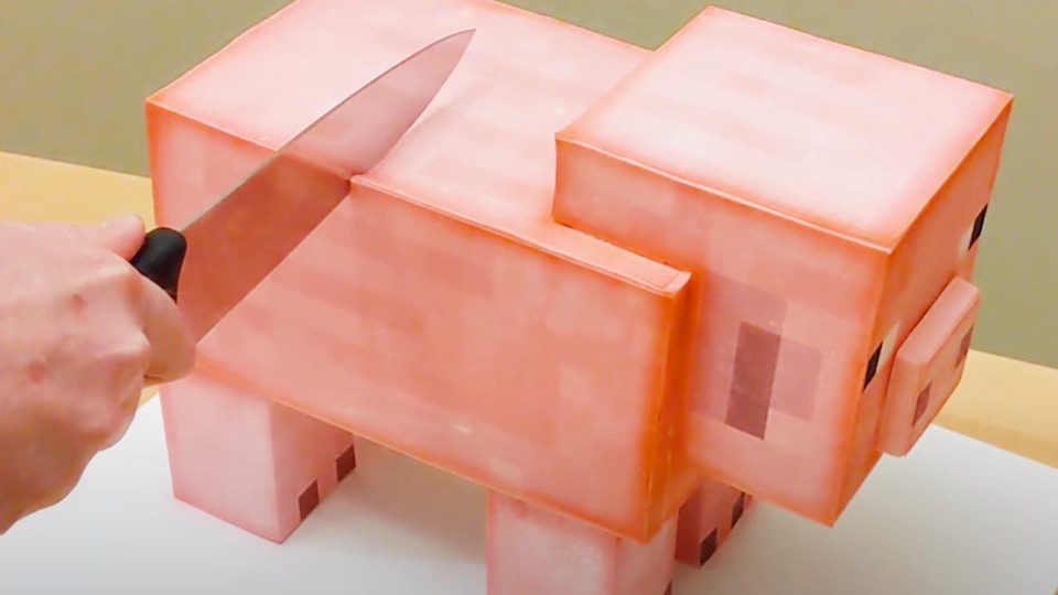 minecraft cake idea pig