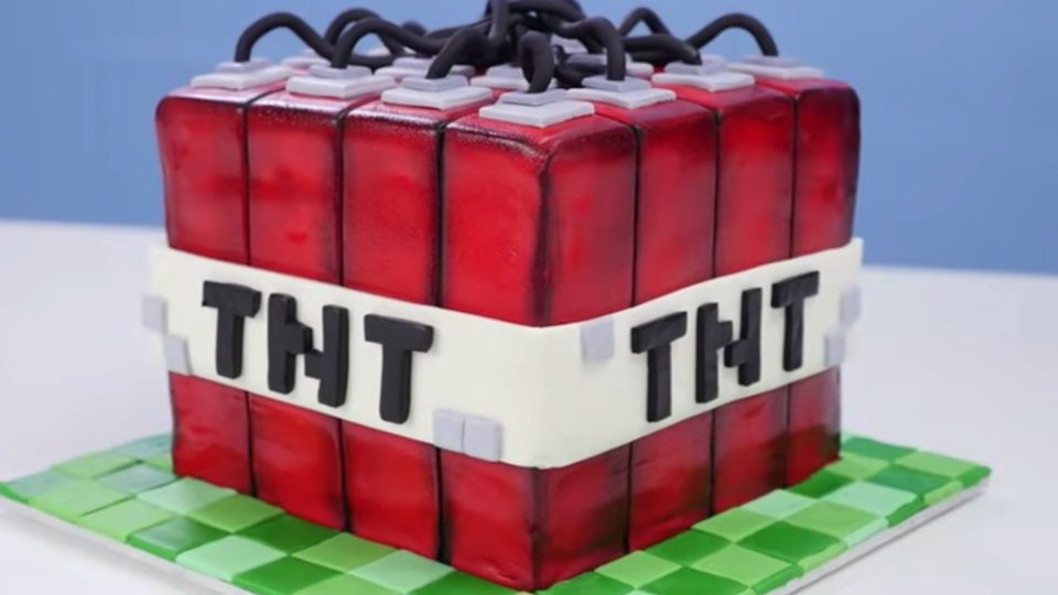 minecraft cake ideas tnt