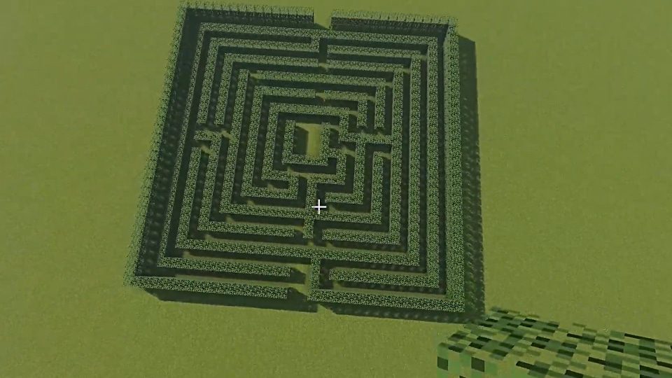 Hedge Maze in Minecraft