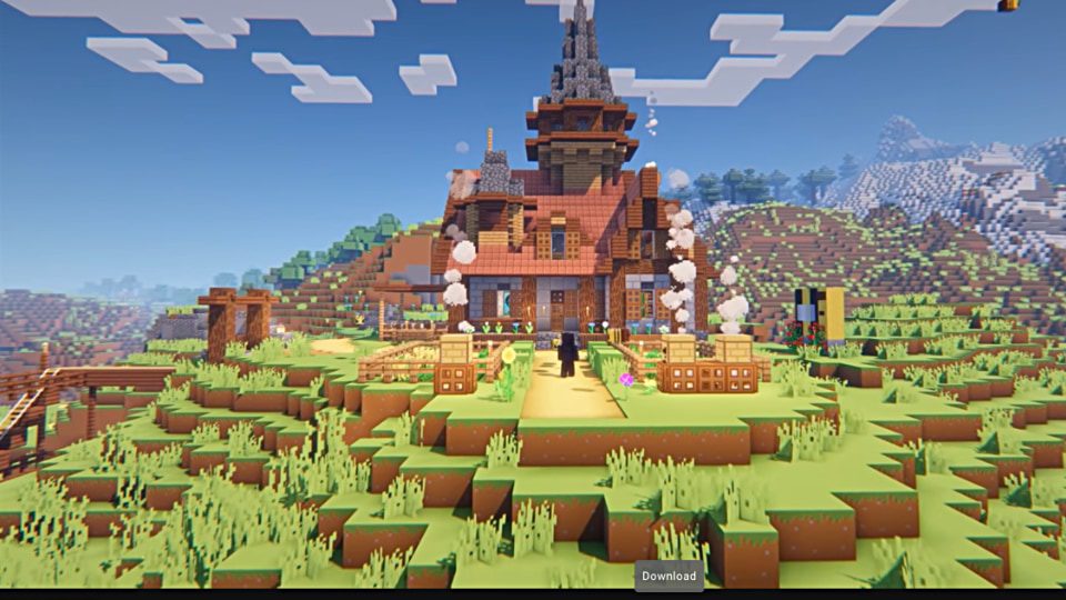 Minecraft Farm Luxurious Garden