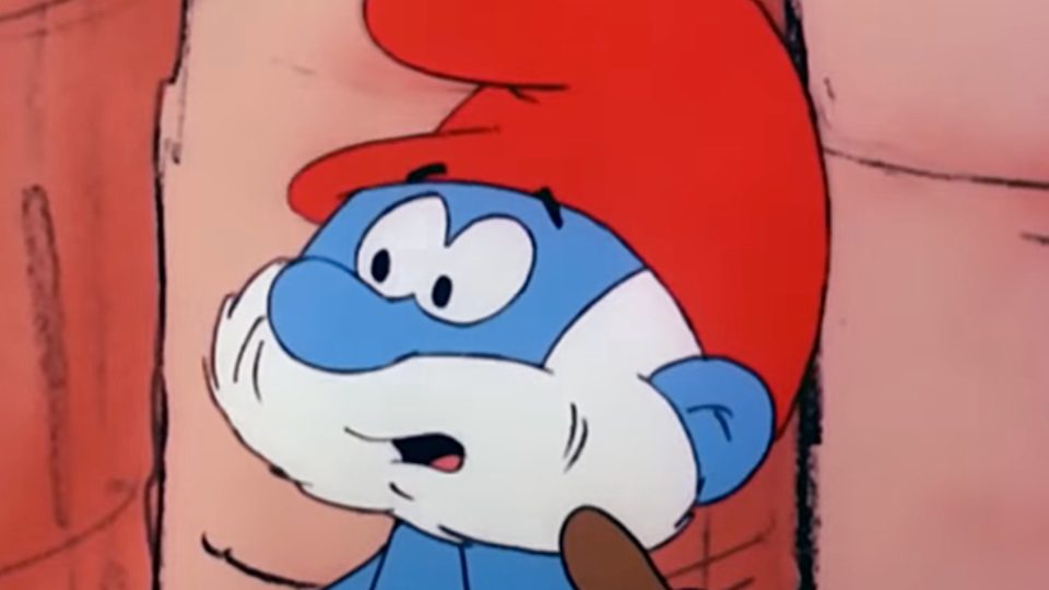 Papa Smurf Red Cartoon Characters