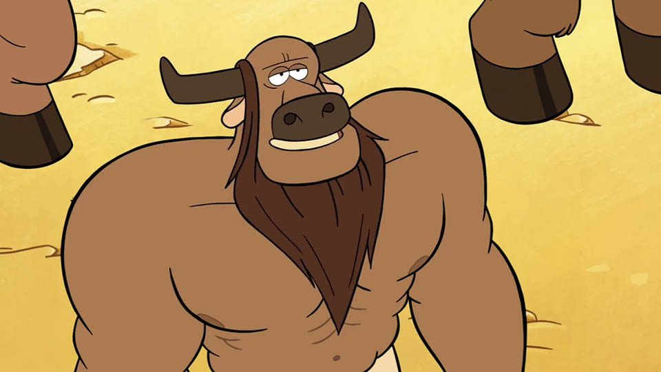 muscular cartoon characters