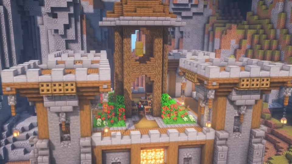 Wooden Minecraft Castle Idea