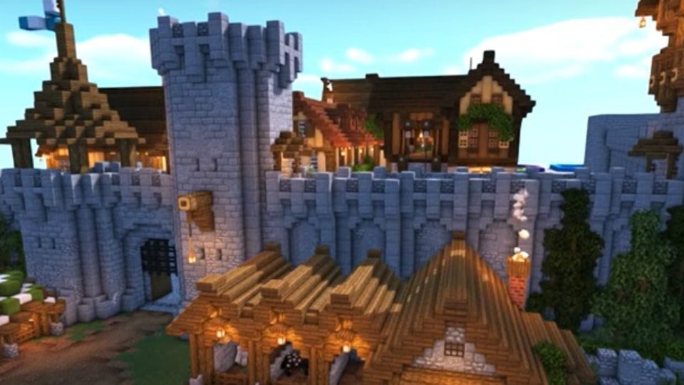 Wall Castle Minecraft Ideas