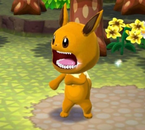 A Wide-Mouthed Eevee