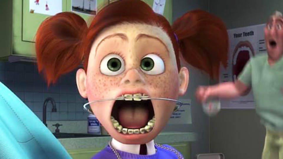 cartoon characters with braces