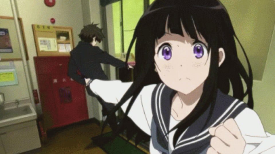 anime schoolgirl eru chitanda