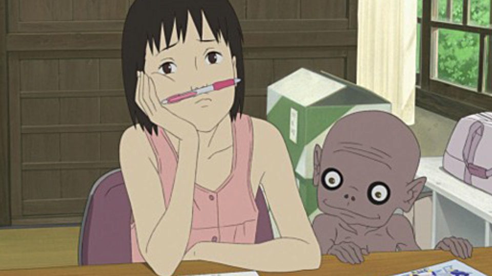 Momo from 'A Letter to Momo', a poignant portrayal among the best emo anime characters.