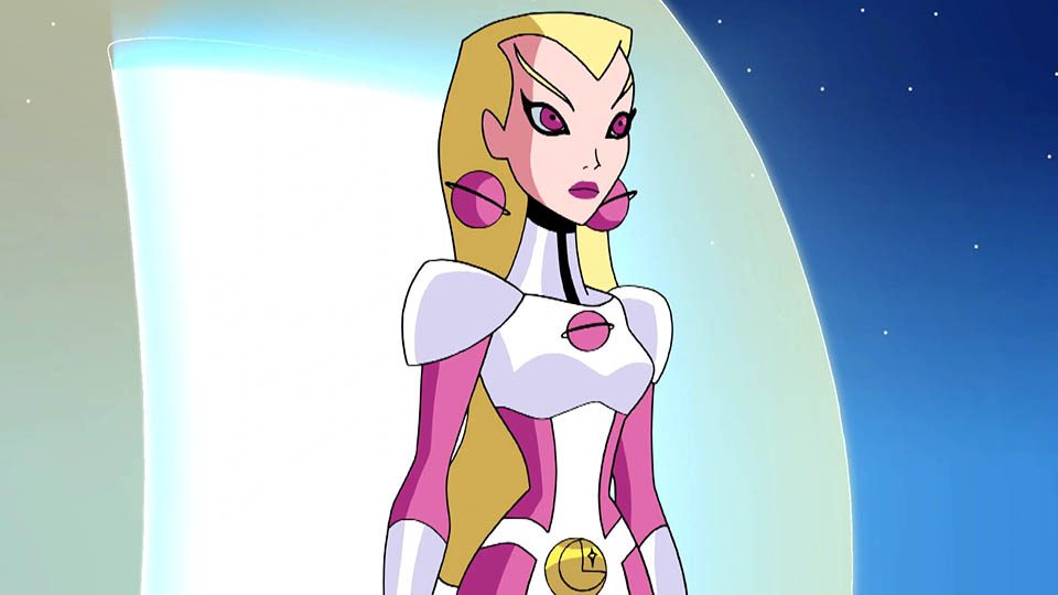 Saturn Girl pink superhero