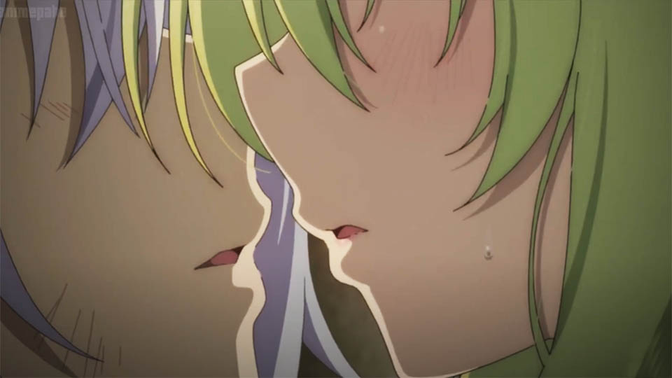 Anime Kiss Tsukasa and Lyrule 