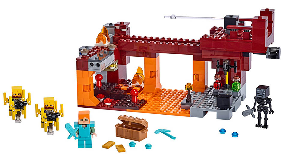 Picture of LEGO Minecraft The Blaze Bridge - 21154 Lego set