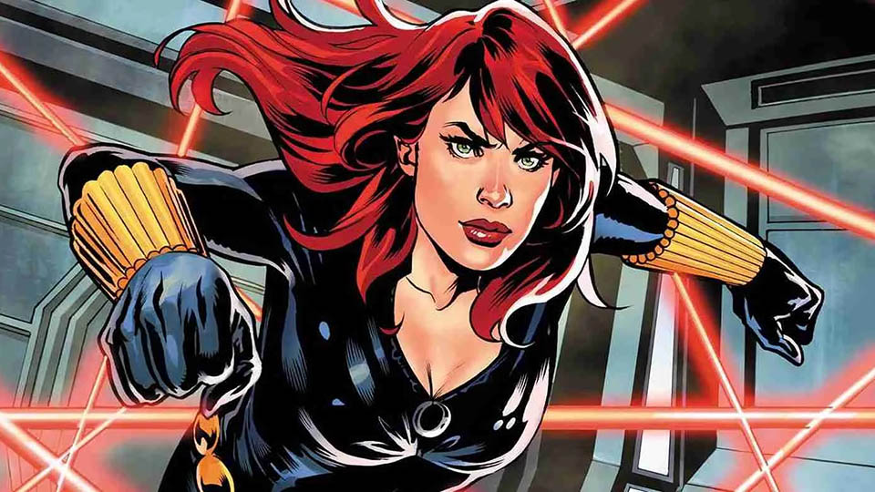 Picture of the superhero Black Widow from Marvel comics