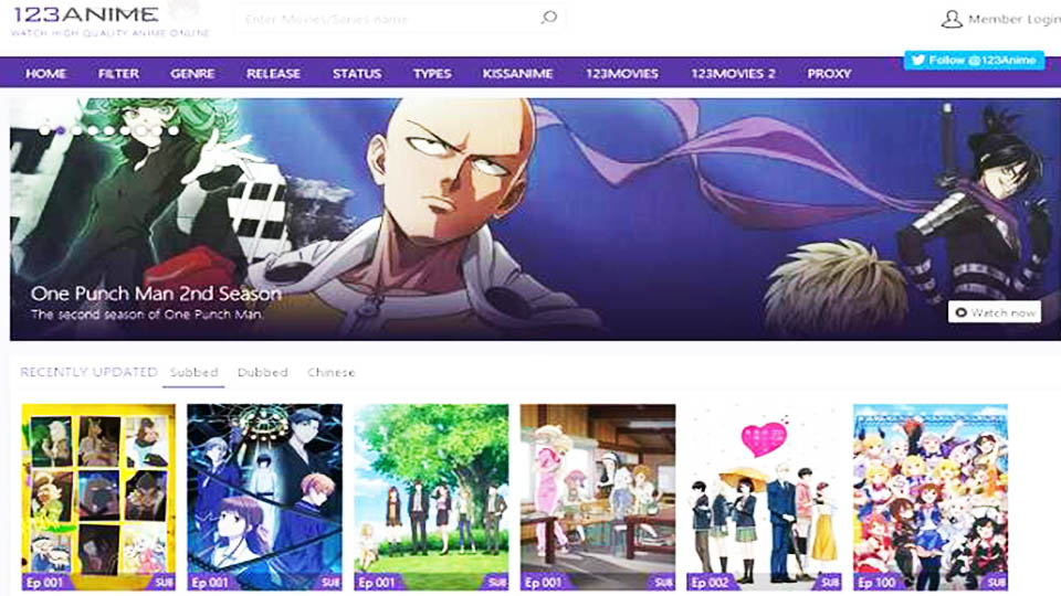 123anime streaming Top Dubbed Anime Websites