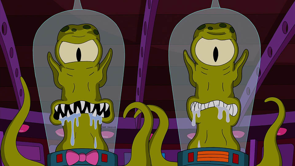 best aliens in cartoons: KANG AND KODOS from THE SIMPSONS
