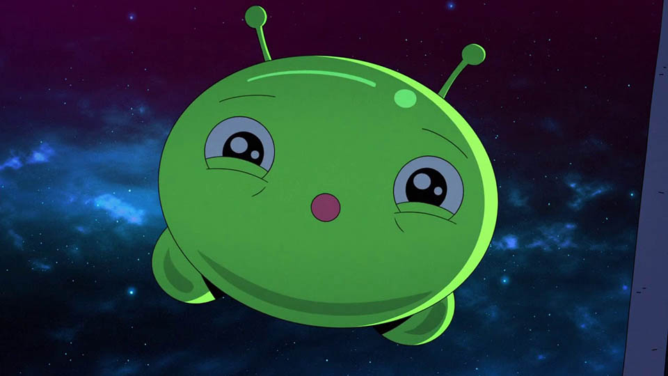 best aliens in cartoons: Mooncake from Final Space