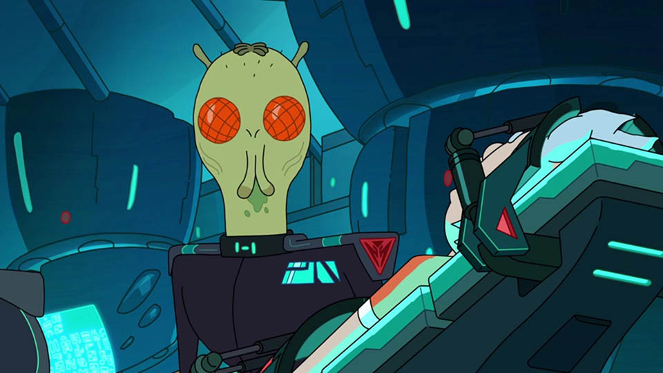 best aliens in cartoons: Gromflomites from Rick & Morty
