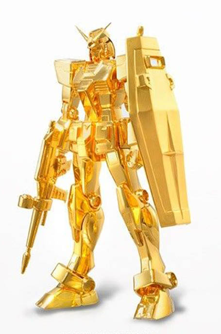 Solid Gold RX-78-2 Gundam figure