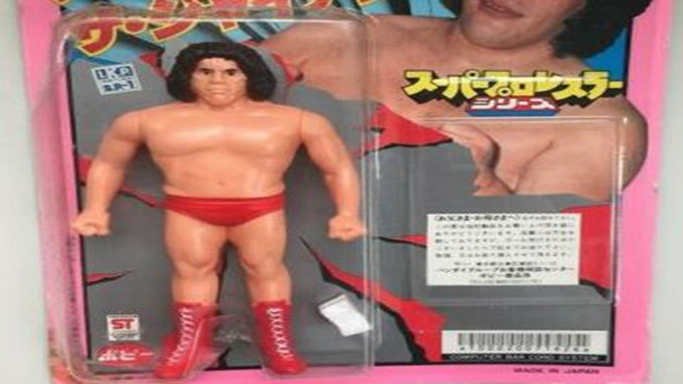 Andre The Giant Wrestling Soft Vinyl Figure with Cards 1981