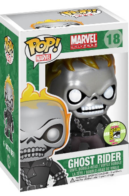Most Rarest Marvel Funko Pops, Metallic Ghost Rider #18