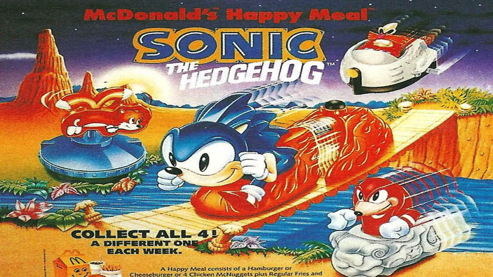 Sonic The Hedgehog 3 (1994) McDonald's Happy Meals