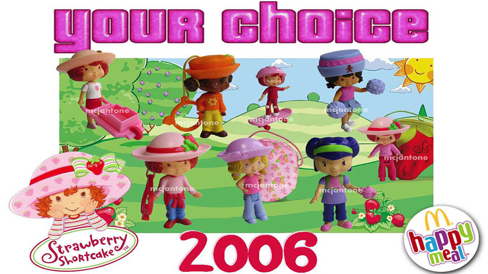 Best McDonald's Happy Meal Toys, Strawberry Shortcake Lip Balm Hat (2006) McDonald's Happy Meals