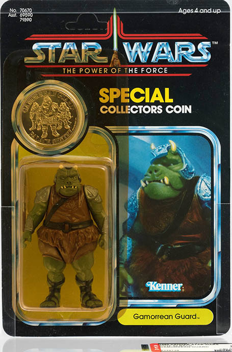Rarest Star Wars Action Figure, 1985 Gamorrean Guard with Special collectors coin